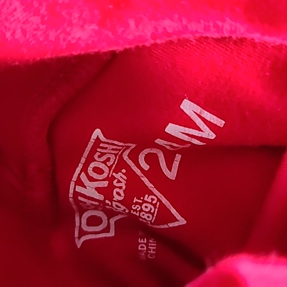 10 for $25 - OshKosh B'gosh 24m Red Turtleneck Long Sleeve Onesie - Picture 2 of 2